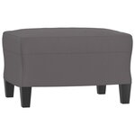 vidaXL Ensemble de canapés 3 Pièces gris similicuir