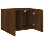 vidaXL Meuble TV mural chêne marron 60x30x41 cm