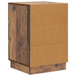 vidaXL Cabinet de chevet avec tiroir Bois ancien 43 x 41 x 63 5 cm