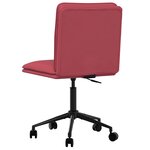 vidaXL Chaises à manger lot de 2 rouge bordeaux similicuir