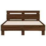 vidaXL Cadre de lit sans matelas chêne marron 120x190 cm