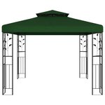 vidaXL Pavillon 3 x 3 x 2 68 m Vert Polyester et Acier