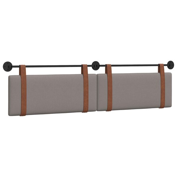 vidaXL Tête de lit suspendue Taupe PU antique