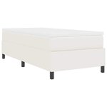 vidaXL Lit à ressorts Crème et Blanc 203 x 90 x 60 cm