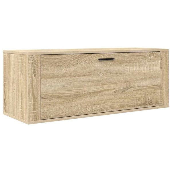 vidaXL Armoire à chaussures murale Chêne sonoma 100x35x38 cm