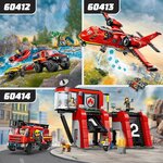 Lego 60412 - Le camion de pompiers 4x4 et le canot de sauvetage