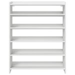 vidaXL Étagère à chaussures blanc 80x25x100 cm bois d'ingénierie