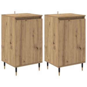 vidaXL Buffet 2 Pièces Chêne artisanal 40 x 35 x 70 cm