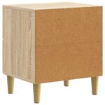 vidaXL Cabinet de chevet 2 pièces Chêne Sonoma 43 x 34 5 x 48 cm