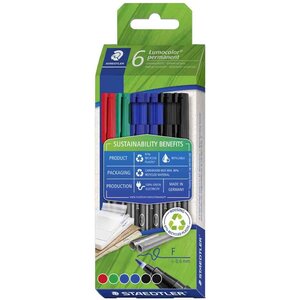 Marqueur permanent 318f  boite de 6 staedtler