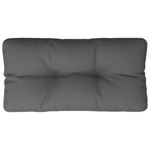 vidaXL Coussin de palette anthracite 80x40x12 cm tissu