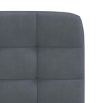 vidaXL Chaises à manger lot de 2 Gris foncé Velours