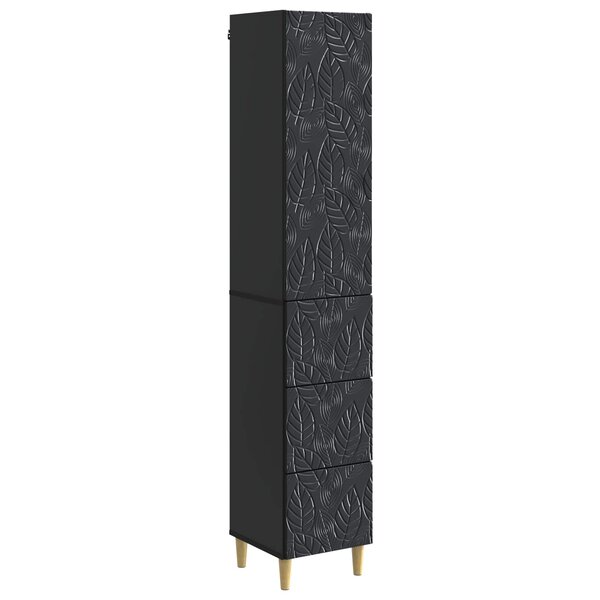 vidaXL Ensemble de Meubles 2 Pièces Noir 33 x 34 5 x 90 cm