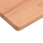 vidaXL Dessus de bureau 110x60x2 5 cm bois massif de hêtre