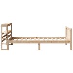 vidaXL Cadre de lit sans matelas 75x190 cm bois de pin massif
