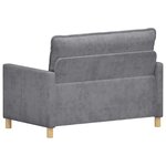 vidaXL Canapé Gris clair 126 x 81 x 87 5 cm Polyester