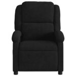 vidaXL Fauteuil inclinable noir velours