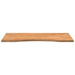 vidaXL Dessus de bureau marron clair bois chêne massif rectangulaire