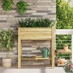 vidaXL Support de Plante Marron 85 x 46 x 94 cm Pin imprégné