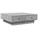 vidaXL Table basse Gris béton 90x90x28 cm Aggloméré