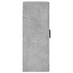 vidaXL Armoire murale gris béton 69 5x34x90 cm