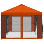 vidaXL Abri de jardin avec parois 6 x 3 m Orange Polyester et Acier