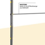 Hudora 64003 - Barre fixe de gymnastique Fabian Pro single