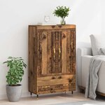 vidaXL Haut Armoire Bois Ancien 69 5 x 31 x 115 cm Bois d'ingénierie