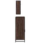 vidaXL Ensemble de meubles de salle de bain 3 Pièces Chêne marron