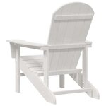 vidaXL Chaise de jardin 2 Pièces Blanc 82 x 74 x 92 cm Polyéthylène