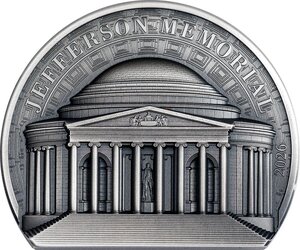 Pièce de monnaie en Argent 25 Dollars g 155.5 (5 oz) Millésime 2026 Historical Monuments JEFFERSON MEMORIAL (PRÉCOMMANDE)
