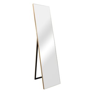 Miroir sur pied psyché inclinable 150 x 35 cm doré 03_0007969