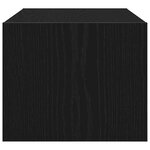 vidaXL Meuble TV chêne noir 60x31x25 5 cm bois d'ingénierie