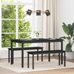 vidaXL Table de salle à manger / Table de repas MÉTAL