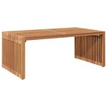 vidaXL Table d'appoint de jardin 90 x 49 7 x 36 cm en teck massif