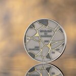 Pièce de monnaie en Argent 2000 Francs g 62.2 (2 oz) Millésime 2025 Kintsugi Art DAVID