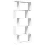 vidaXL Étagère séparatrice de pièce à 5 niveaux blanc 70x24x161 cm
