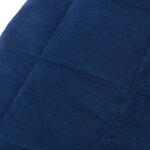 vidaXL Couverture lestée Bleu 200x200 cm 13 kg Tissu