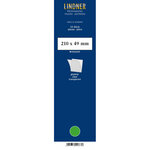 Bandes simple soudure 210 x 49 mm pour timbres-poste. Fond - Transparent
