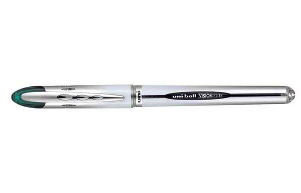 Roller encre liquide Vision Elite UB200 pointe moyenne 0 8mm vert UNI-BALL