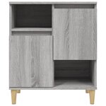 vidaXL Buffets 3 Pièces sonoma gris 60x35x70 cm bois d'ingénierie