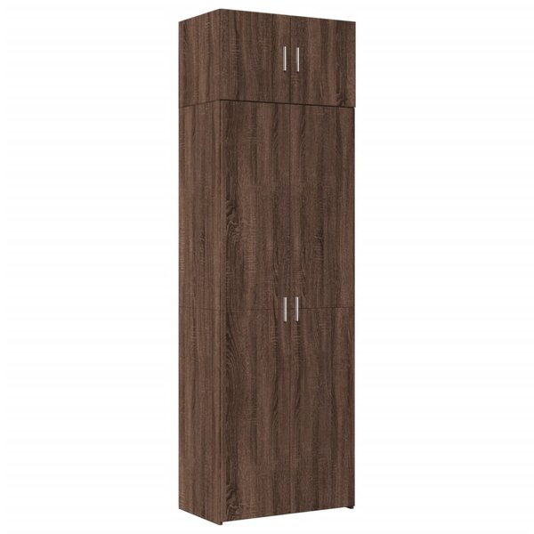 vidaXL Armoire de rangement chêne brun 70x42 5x225cm bois d'ingénierie