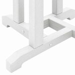 vidaXL Table de bar Blanc 55 x 55 x 107 cm HDPE