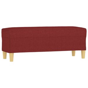 Banc banquette rouge bordeau x 100 x 35 x 41 cm tissu 02_0010523