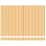 vidaXL Tissu de remplacement pour store pour cadre de 3.5x2 m Jaune et blanc