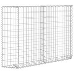 vidaXL Lit surélevé à gabion en trapèze Acier galvanisé 150x20x100 cm