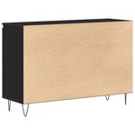 Buffet vidaXL Noir Chêne 101 5x35x70 cm Bois d'ingénierie