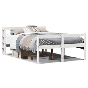 vidaXL Lit pour personne âgée avec tête de lit sans matelas 140x200 cm
