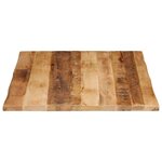 vidaXL Dessus de table bord vivant 100x80x3 8 cm bois de manguier brut