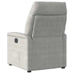 vidaXL Fauteuil inclinable de massage électrique gris clair